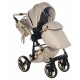 Wózek dziecięcy 3w1 -  Junama Heart 07 wielofunkcyjny  - Beige Pram 