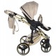 Wózek dziecięcy 3w1 -  Junama Heart 07 wielofunkcyjny  - Beige Pram 