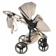 Wózek dziecięcy 3w1 -  Junama Heart 07 wielofunkcyjny  - Beige Pram 