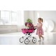 Adbor wózka dla lalek Viki - 02 czerwono biały -  doll pram red 