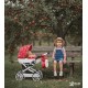 Adbor wózka dla lalek Viki - 02 czerwono biały -  doll pram red 