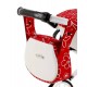 Adbor wózka dla lalek Viki - 02 czerwono biały -  doll pram red 