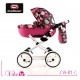 Wózek dla lalek Różowy- Adbor Viki 07 - pink doll pram 
