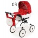 Wózek dla lalek Różowy- Adbor Viki 07 - pink doll pram 