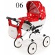 Wózek dla lalek Różowy- Adbor Viki 07 - pink doll pram 