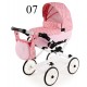 Wózek dla lalek Różowy- Adbor Viki 07 - pink doll pram 