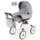 Wózek dla lalek Różowy- Adbor Viki 07 - pink doll pram 