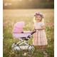 Wózek dla lalek Różowy- Adbor Viki 07 - pink doll pram 
