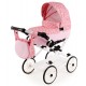Wózek dla lalek Różowy- Adbor Viki 07 - pink doll pram 