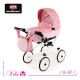 Wózek dla lalek Różowy- Adbor Viki 07 - pink doll pram 