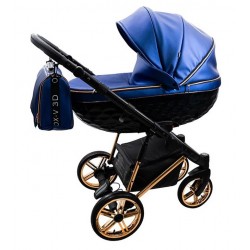 Adbor OXV 3D Wózek dziecięcy 2w1 niebieski 03 – galeria produktu - blue pram