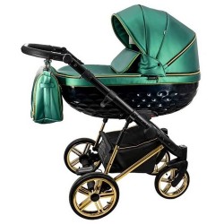 Adbor OXV 3D Wózek 2w1 – zdjęcia w kolorze butelkowej zieleni 08 - green pram 