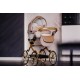 Wózek dla lalek Adbor Lulu z gondolą i dużymi kołami (retro doll pram) 
