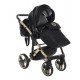 JUNAMA Hand Craft - 05 czarno złoty- wózek 2w1 - junama pram 
