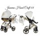 JUNAMA Hand Craft - 05 czarno złoty- wózek 2w1 - junama pram 