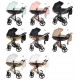 Wozki Junama Hand Craft  wielofunkcyjny 4w1  01 - błękitny baby blue pram 