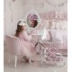 Wózek dla lalek duże retro koła JUNAMA Dolce Mini pudrowy różowy - pink doll pram 