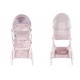 Wózek dla lalek duże retro koła JUNAMA Dolce Mini pudrowy różowy - pink doll pram 
