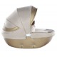 Wózek dla lalek Junama dolce mini 05 - złoty głęboki - toy pram gold