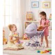 Wózek dla lalek Junama dolce mini 05 - złoty głęboki - toy pram gold
