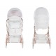 Dolce Mini wózek dla lalek TAKO  duże koła white doll pram stroller