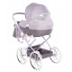 Junama Dolce Mini duży wózek dla lalek fioletowy 03 - doll pram violet stroller toy