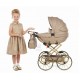 Wózek dla lalek Duży TAKO IMPERIAL MINI Classic - 02 beż -  Junama beige doll pram