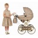Czarny Wózek dla Lalek TAKO Imperial Mini Classic 04 -  Stylu Retro. Black Baby doll pram 