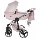 Junama Dolce Pink 01 - wózek dziecięcy 2w1 Pudrowy róż dla dziewczynki 