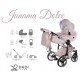 Junama Dolce Pink 01 - wózek dziecięcy 2w1 Pudrowy róż dla dziewczynki 