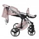 Junama Dolce Pink 01 - wózek dziecięcy 2w1 Pudrowy róż dla dziewczynki 