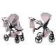 Junama Dolce Pink 01 - wózek dziecięcy 2w1 Pudrowy róż dla dziewczynki 