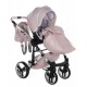 Junama Dolce Pink 01 - wózek dziecięcy 2w1 Pudrowy róż dla dziewczynki 