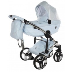 Junama Dolce Blue 02 - wózek 2w1- Jasny Błękit niebieski - baby blue pram
