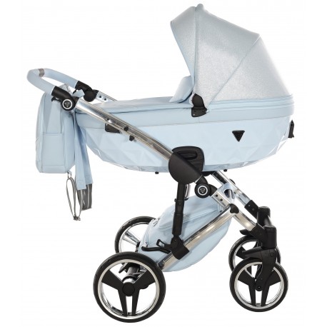 Junama Dolce Blue 02 - wózek 2w1- Jasny Błękit niebieski - baby blue pram