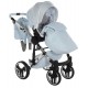 Junama Dolce Blue 02 - wózek 2w1- Jasny Błękit niebieski - baby blue pram