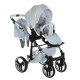 Junama Dolce Blue 02 - wózek 2w1- Jasny Błękit niebieski - baby blue pram