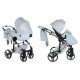 Junama Dolce Blue 02 - wózek 2w1- Jasny Błękit niebieski - baby blue pram