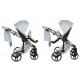 Junama Dolce Blue 02 - wózek 2w1- Jasny Błękit niebieski - baby blue pram