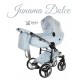 Junama Dolce Blue 02 - wózek 2w1- Jasny Błękit niebieski - baby blue pram
