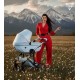 Junama Dolce Blue 02 - wózek 2w1- Jasny Błękit niebieski - baby blue pram
