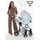 Junama Dolce Blue 02 - wózek 2w1- Jasny Błękit niebieski - baby blue pram