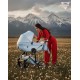 Junama Dolce Blue 02 - wózek 2w1- Jasny Błękit niebieski - baby blue pram