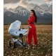 Junama Dolce Blue 02 - wózek 2w1- Jasny Błękit niebieski - baby blue pram
