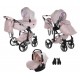 Wózek 3w1 - Junama Dolce 01 Pink - sklep dadi-shop 