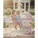 Czarny Wózek dla Lalek -  Junama Heart Mini 02 - Retro Black Doll Pram