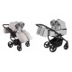 Wózek dla bliźniąt 2w1 - Junama Duo V3 Eco Szary 01