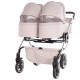 Wózek bliźniaczy 3w1 Junama Duo V3 Eco – Pink / Rosa