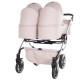 Wózek bliźniaczy 3w1 Junama Duo V3 Eco – Pink / Rosa