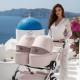 Wózek bliźniaczy 3w1 Junama Duo V3 Eco – Pink / Rosa